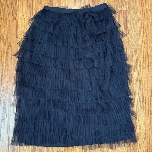 And Now This Black Tulle Ruffle tiered pull on midi skirt - Picture 16 of 16